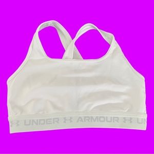 #UnderArmour Compression Bra - White - Medium